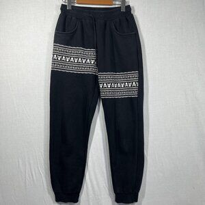 Mastermind Japan Sweatpants Mens Large Black Skull Crossbones Streetwear Pants
